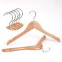 dailymall 20 Pieces Kids Baby Toddler Wooden Hangers Clothes Coat Hangers Non-Slip Bar