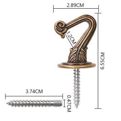 SEISSO 10 Sets Metal Ceiling Hooks, Heavy Duty Swag Hooks with Steel Screws/Bolts and Toggle Wings, Wall Hooks, Plant Hooks, Kitchen Hooks, Cup Hooks, Coated Screw Hanger for Indoor and Outdoor Use