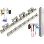 Mop and Broom Holder Wall Mount with 2 Aluminum Racks + 4 Grippers + 12 Utility Hooks for Laundry Room, Kitchen & Storage Organizer. Tools Hanger, Cleaning Gears Hook Rack & Garden Tool Organization. Mop and Broom Holder Wall Mount with 2 Aluminum Racks + 4 Grippers + 12 Utility Hooks for Laundry Room, Kitchen & Storage Organizer. Tools Hanger, Cleaning Gears Hook Rack & Garden Tool Organization.