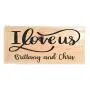 PERSONALIZED I LOVE US, Custom Handcrafted 14 x 7 Wood Sign with Golden Oak Finish, INCLUDES SAW TOOTH HANGER, WEDDING GIFT, RUSTIC COUNTRY DECOR, BIRTHDAY GIFT, by Heartland Country Decor PERSONALIZED I LOVE US, Custom Handcrafted 14 x 7 Wood Sign with Golden Oak Finish, INCLUDES SAW TOOTH HANGER, WEDDING GIFT, RUSTIC COUNTRY DECOR, BIRTHDAY GIFT, by Heartland Country Decor