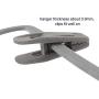 Corodo Velvet Hangers Clips, Grey Hanger Clips, 80 Pack Strong Finger Flocked Clips for Use with Slim-line Clothes Velvet Hangers