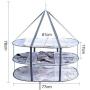 PRO+ 3-Tier Folded Mesh Clothes Hanging Dryer T-Shirt/Sweater/Bra Drying Rack