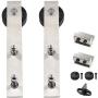 WINSOON 304 Stainless Steel Hanger for Sliding Bypass Barn Door Hardware Kit Silver (2 Pack Hangers) WINSOON 304 Stainless Steel Hanger for Sliding Bypass Barn Door Hardware Kit Silver (2 Pack Hangers)