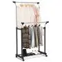 9rit_shop Great Addition Daily Storage Double Adjustable Clothes Hanger with Shoe Rack 9rit_shop Great Addition Daily Storage Double Adjustable Clothes Hanger with Shoe Rack