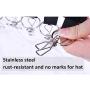 ALLOMN Hat Organizer, Cap Organizer Hanger Hat Racks with 10 Stainless Steel Clips Portable Clothes Hanger, Folding Clothes Hangers for Home or Travel (Black)