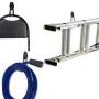 Wall Hung Double Hook,Cheaboom Bicycle Storage Hook Garage Space Saver Heavy Duty Hanger Rack Extended Wall Mount Tool Holder U-Hook with Anti-Slip Coating for Chair Ladder (Multiple Size Hook x 8)