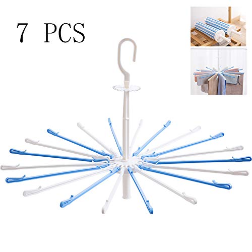 HJYPYJ Magic Hanger,Household Windproof PP Folding Hanger,Space-Saving Organizer Hangers,for Balcony,Wardrobe Windproof/A / 7 pcs