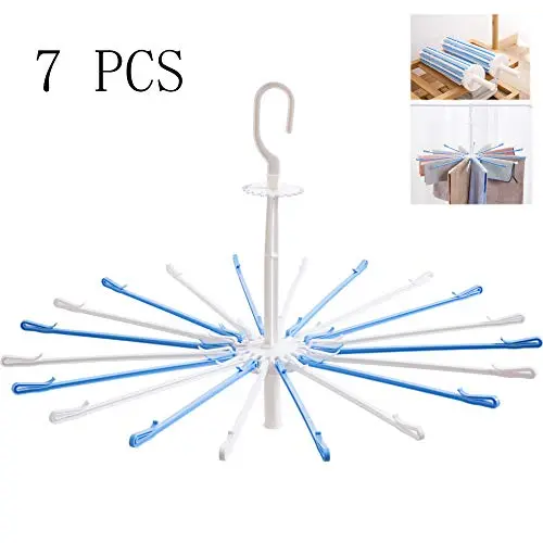 HJYPYJ Magic Hanger,Household Windproof PP Folding Hanger,Space-Saving Organizer Hangers,for Balcony,Wardrobe Windproof/A / 7 pcs HJYPYJ Magic Hanger,Household Windproof PP Folding Hanger,Space-Saving Organizer Hangers,for Balcony,Wardrobe Windproof/A / 7 pcs