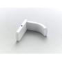Wellsum Fashionable Wall Mounted White Solid Brass Bathroom Towel Hook Wall Hooks Tile Hook Bathrobe Hook Door Hanger Clothes Hooks Brushed Finish Bath Hardware