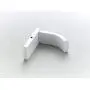 Wellsum Fashionable Wall Mounted White Solid Brass Bathroom Towel Hook Wall Hooks Tile Hook Bathrobe Hook Door Hanger Clothes Hooks Brushed Finish Bath Hardware