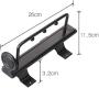 Hanger Extendable Wardrobe Rail Organizer Rack Clothes Hanger Load Capacity Abs Plastic Steel abs Plastic (Color : Black Size : 25cm)