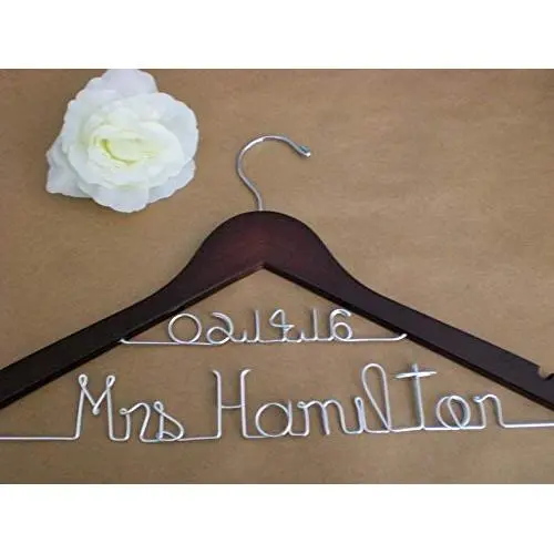 Wedding Dress Hangers - Personalized Hanger/Personalized Wedding Hangers/Custom Wedding Hanger/Weddings/Bride, Name and Date Hangers Wedding Dress Hangers - Personalized Hanger/Personalized Wedding Hangers/Custom Wedding Hanger/Weddings/Bride, Name and Date Hangers