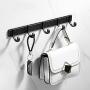 Coat Hooks Wall Hooks for Hanging Coats Towel Hooks for Bathroom Wall Adhesive Coat Rack Wall Mount Black