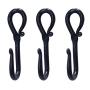 RTZEN Decorative Wall Hooks, 3 Handmade Wrought Iron Stylish Hangers for Coat, Hat, Jacket, Robe, Bath Towel | Mug Hooks | Black Rod Forged Scroll Hangers | Handcrafted Décor | Hang-All Easy Mount RTZEN Decorative Wall Hooks, 3 Handmade Wrought Iron Stylish Hangers for Coat, Hat, Jacket, Robe, Bath Towel | Mug Hooks | Black Rod Forged Scroll Hangers | Handcrafted Décor | Hang-All Easy Mount