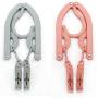 10pcs Random Color Save Space Drying Rack Plastic Portable Foldable Clothing Coat Socks Hanger Clothes Pegs Travel Accessories