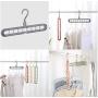 New Space Saver Saving Wonder Metal Magic Hanger Clothes Closet Organize Hook 10pcs Random Color