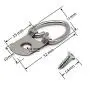 100 Pack Heavy Duty D-Ring Picture Hangers with Screws for Hanging Clock Paintings Artwork Picture Frame Hook Photo Mirrors - Pro Quality Single Hole D-Rings 100 Pack Heavy Duty D-Ring Picture Hangers with Screws for Hanging Clock Paintings Artwork Picture Frame Hook Photo Mirrors - Pro Quality Single Hole D-Rings