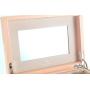 Vlando Jewelry Box, Jewelry Organizer and Storage with Mirror and Tray- Pink
