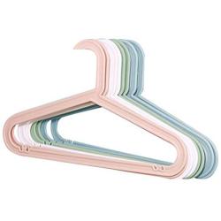 Cabilock Clothes Hanger 10pcs Non Trace Hangers Multi Function Hangers Plastic Hangers Skid Resistance Hangers Color Random