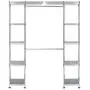Seville Classics Expandable Double-Rod Clothes Rack Closet Organizer System, 58" to 83" W x 14" D x 72", Plated Steel Seville Classics Expandable Double-Rod Clothes Rack Closet Organizer System, 58" to 83" W x 14" D x 72", Plated Steel