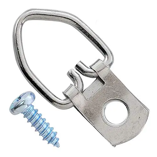 HomeDone D Ring Picture Hangers 100-Pack Heavy Duty with Screws