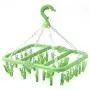 32 Clips Folding Clothes Hanger Dryer Plastic Clothespin Windproof Socks Underwear Drying Rack Closet Wardrobe Organizer 4pcs Random Color 32 Clips Folding Clothes Hanger Dryer Plastic Clothespin Windproof Socks Underwear Drying Rack Closet Wardrobe Organizer 4pcs Random Color