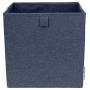 Bigso Soft Multi Purpose Foldable Cube Storage Box, 12.4 x 12.4 x 12.4 in, Blue