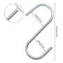 HongWay 20 Pack Heavy Duty S Hooks S Shaped Hooks Hanging Hangers Hooks for Pan, Pot, Coat, Bag, Plants Kitchen, Bathroom, Bedroom and Office(20 Pack/S Hook/Sliver/2.75")