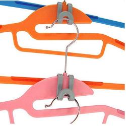 24PC Creative Mini Clothes Hanger Easy Hook Closet Organizer Storage Rack Holder Hook Antislip Clothes Hanger Decoration