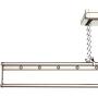 YHLZ Drying Rack, Wall Mounted Folding Clothes Hanger Drying Rack with Octagonal LED Panel Light, UV Disinfection Lamp, Safety Protection System