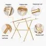 Drying Racks Drying Rack Floor Folding Indoor X-Type Drying Rack Balcony Drying Quilt Cool Hanger Drying Rack Mobile Telescopic Clothes Pole Multifunctional Air Dryer Clotheslines