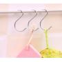 Giantstar 24 Pack Stainless S Hooks Kitchen Pot Pan Hanger Clothes Storage Rack Size:Large (24pcs/L)