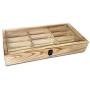 Ikee Design Wooden Eyewear Glass Display Case Tray 12 Compartments Sunglasses Organizers and Storage Boxes with Lid Wooden Boxes for Essential Eyewear Display Glasses Case Jewelry Organizer