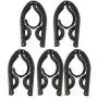 CandyGrid 10 Packs Travel Hangers Heavy Duty(32 Gram), Portable Foldable Clothes Hangers, Travel Accessories, Foldable Clothes Drying Rack for Travel (Black)