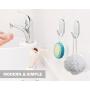 Luxspire 10PACK Self Adhesive Hook Kitchen Bathroom Wall Door 304 Stainless Steel Stick Holder Hanger Brushed Finish