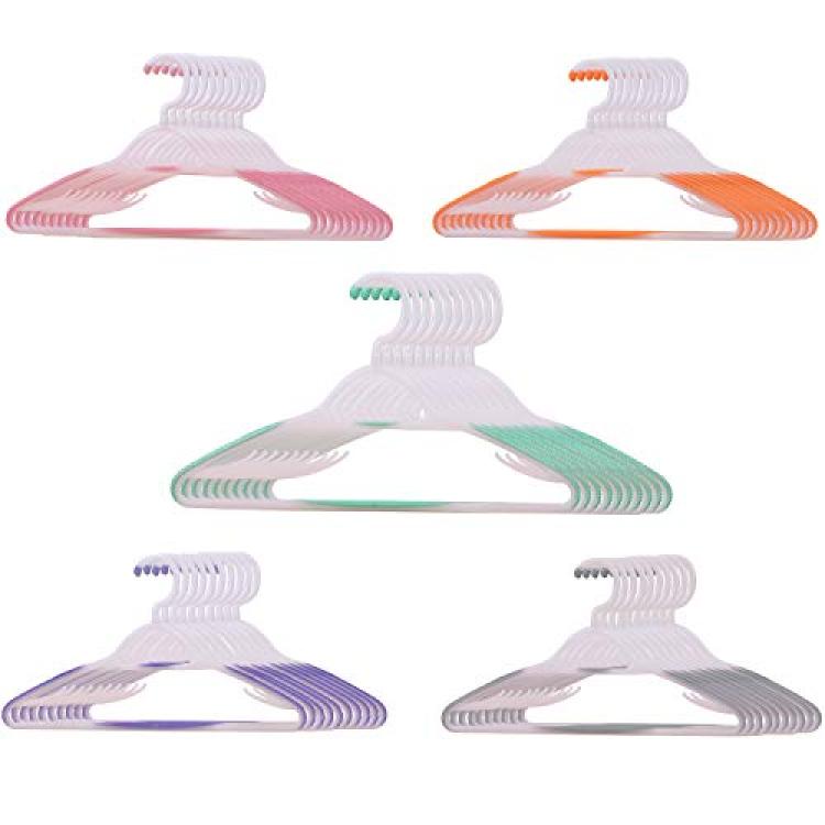 Plastic Hangers - Space Saving Notched Hangers by