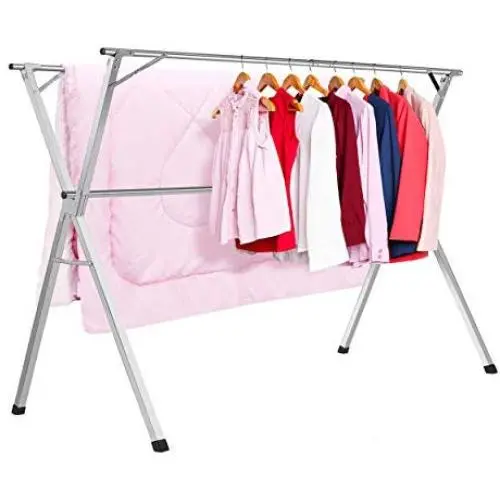 HYNAWIN Stainless Steel Laundry Drying Rack Heavy Duty Collapsible Folding Clothes Drying Rack HYNAWIN Stainless Steel Laundry Drying Rack Heavy Duty Collapsible Folding Clothes Drying Rack