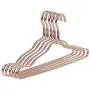 Wifehelper 5PCS Clothes Hanger Aluminum Non-Slip Hanger for Everyday Standard Use, Space Saving Clothes Hangers(Rose Golden)