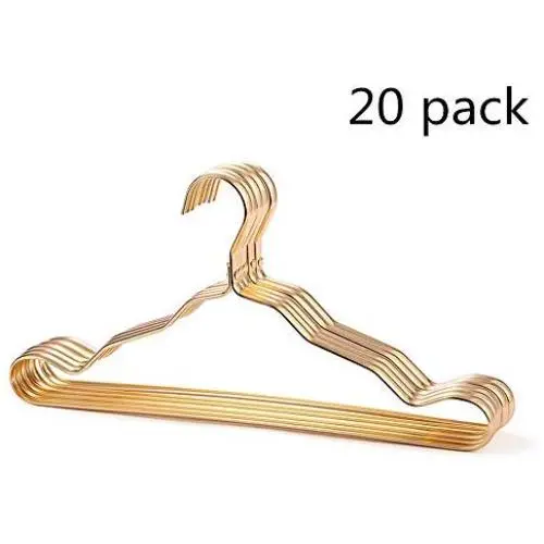 LIUFENGLONG Clothes Hangers Set, Hangers Aluminum Alloy for Clothing Pants Skirt Hangers Suit Clothes Hangers Everyday Standard Use Clothing Hangers 20 Pack for Home Closet Clothing Organiser LIUFENGLONG Clothes Hangers Set, Hangers Aluminum Alloy for Clothing Pants Skirt Hangers Suit Clothes Hangers Everyday Standard Use Clothing Hangers 20 Pack for Home Closet Clothing Organiser