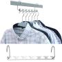 shlutesoy Metal Clothes Hanging Chain Closet Hanger Shirts Pants Hook Save Space Organizer - 1 Pcs Y-Shape