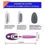 Funamily Handheld Portable Steam Iron with Temperature Control, Garment Steamer Removes Wrinkles for Clothing with Fast Heat,Fabric Steam Brush for Home and Travel(Purple)