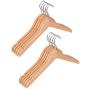 5pcs Child Kids Baby Wooden Coat Clothes Pants Hanger Wood Hook Drying Rack 32 cm