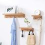 WZP Clothing Display Rack Creative Wall Rack Bedroom Hanger,Solid Wood Coat Rack Wall-Mounted Wall Hanger Hook Bearing Strong/As Shown / 48.5CM
