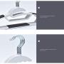 50pcs Durable Slim Heavy Duty Non Slip Coat Clothes Hook Hangers Plastic Hangers(Black)