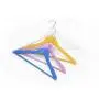 Blue/Pink Solid Wood Clothes Hanger for Suits, 10 Pieces Random Color