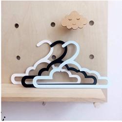 Nordic Scandinavia Handmade Wooden Cloud Cloth Hangers Clothes Dryer Rack for Baby Kids Decor Crafts Clothing Display 10pcs Random Color