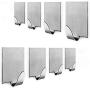 Vivian 3M Self Adhesive Bathroom Towel Hook Stainless Steel Wall Hooks Clothes Hangers Holder 8PCS