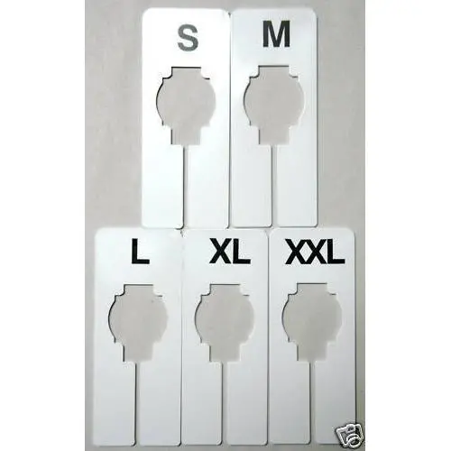 S-XXL Clothes Closet Hanger Rack Size Dividers Rectangular S-XXL Clothes Closet Hanger Rack Size Dividers Rectangular