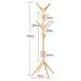 DNSJB Solid Wood Coat Rack Entryway Standing Hat Jacket Coat Clothes Hanger Holder Stand Hall Tree 8 Hooks (Color : D)