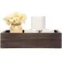 Mkono Bathroom Decor Boxes Toilet Paper Holder Wood Tank Boxes Storage Bin Basket with Mason Jar and Silk Flower Bathroom Kitchen Table Counter Funny Farmhouse Rustic Fall Home Decor
